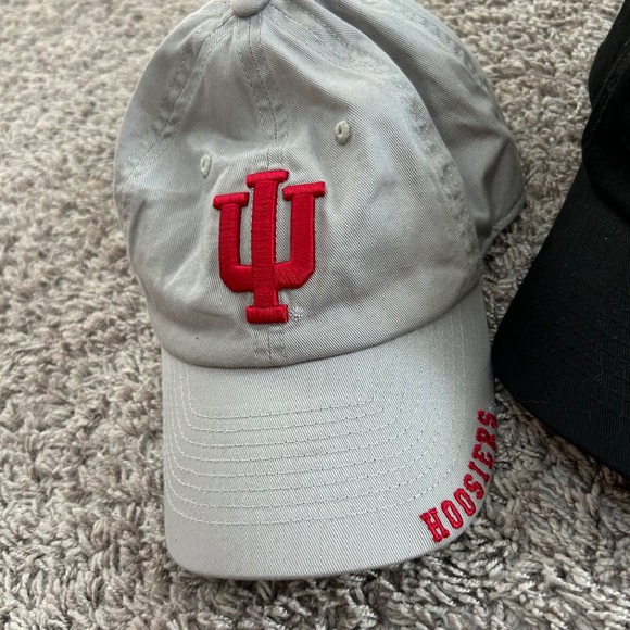 Indiana Hoosiers Captivating Baseball Cap Hat Adjustable Adult IU NCAA lot of 2 - Picture 3 of 11